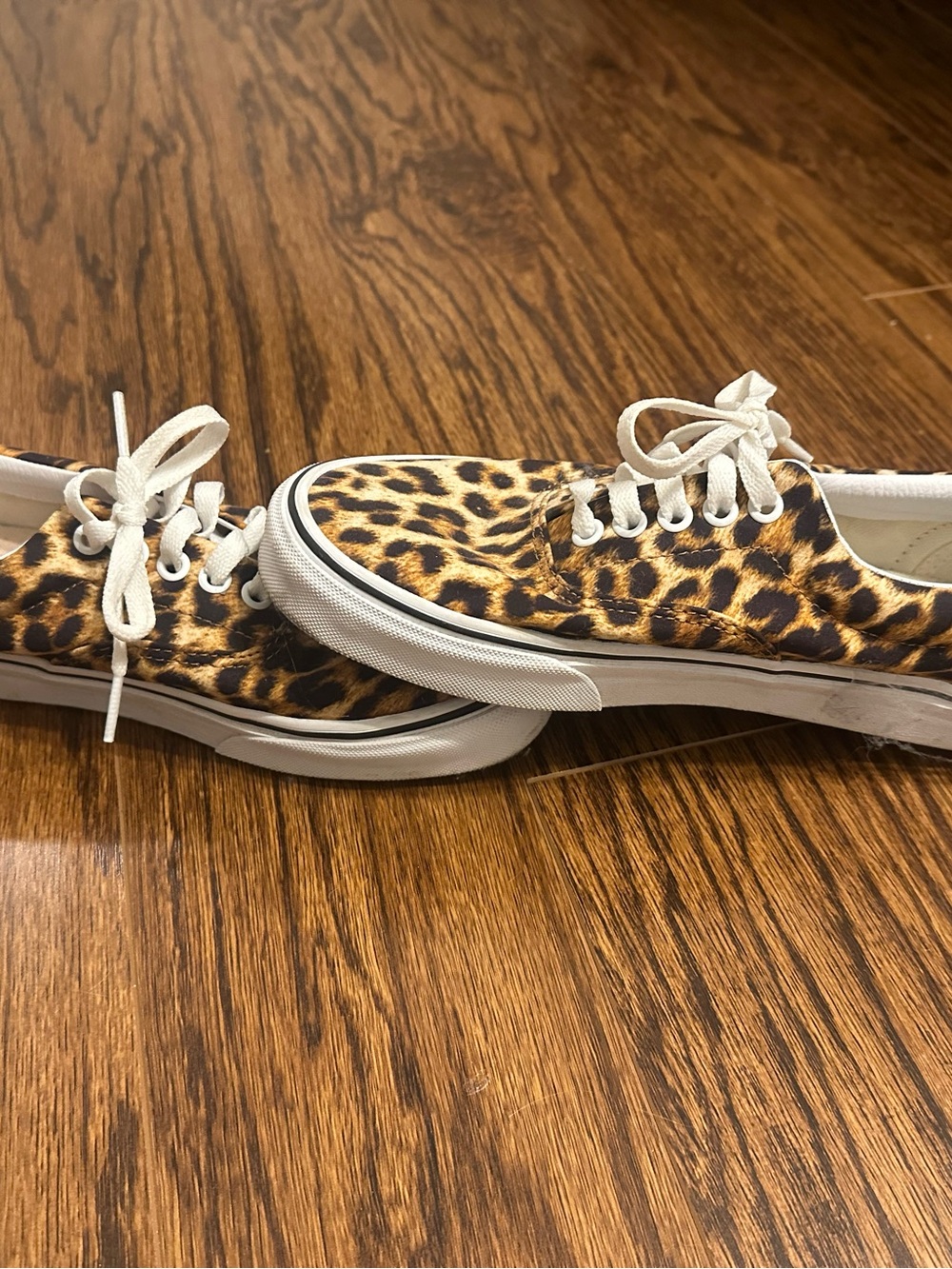 Vans Leopard-Print Low-Top Sneakers - Brown/Black - Picture 2 of 2
